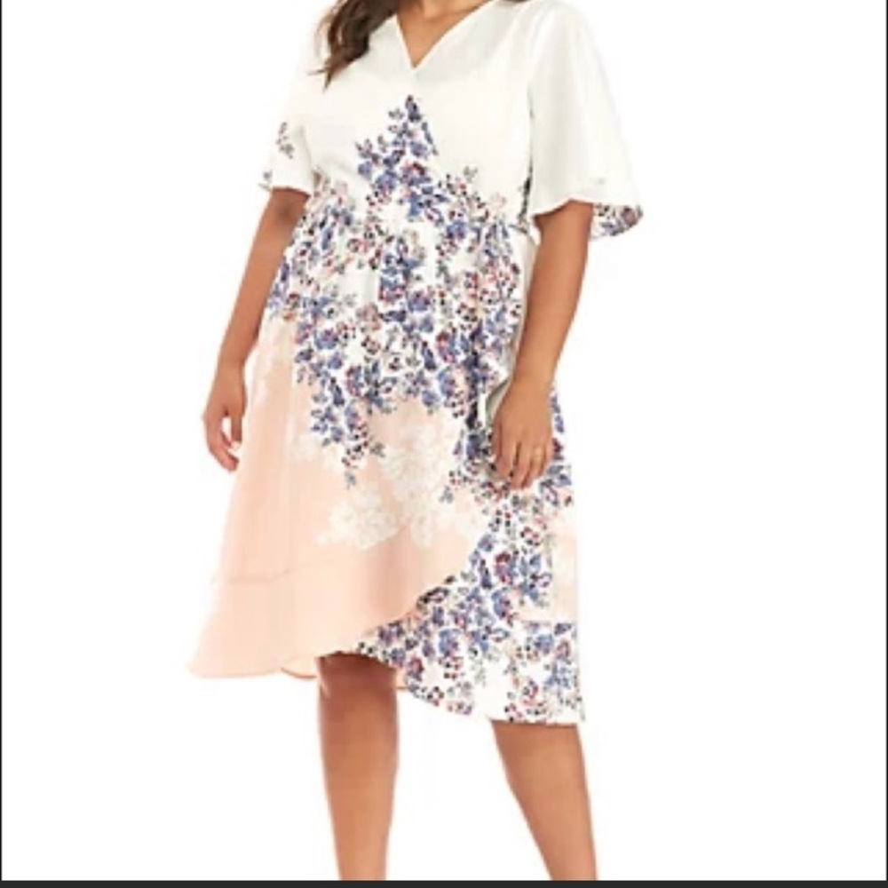 Kaari Blue Curvy Dress - 2X